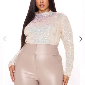 Fashion Nova Glitz So Easy Crop Top 1X